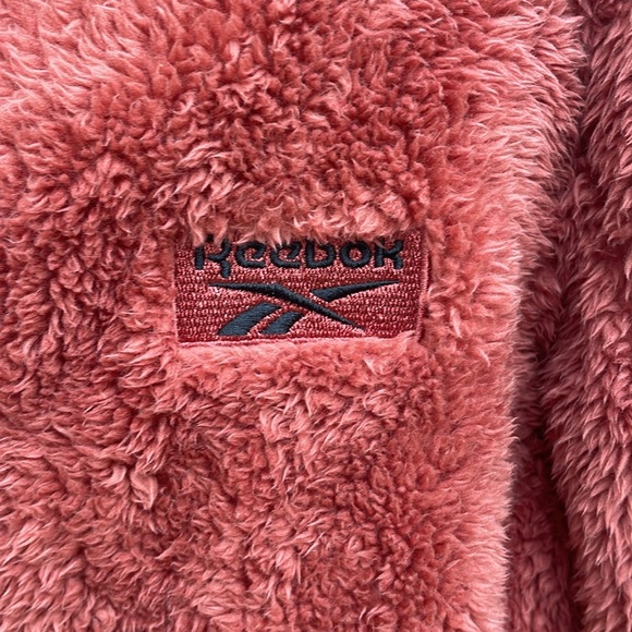 Reebok Women's Fleece Jacket - Full Zip Sherpa Fur Hooded Jacket Teddy Coat - Picture 5 of 11